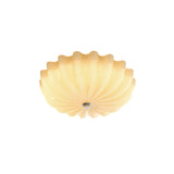 مصباح السقف شبه المدمج Cleo Petals بتصميم زجاجي