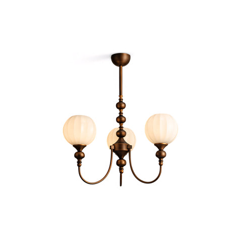 Lucerne Melon Globe Chandelier