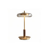 Candeeiro de Mesa Equinox em Disco de Vidro