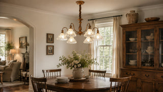 Sculptural Glass Chandeliers for Warm, Vintage-Inspired Homes