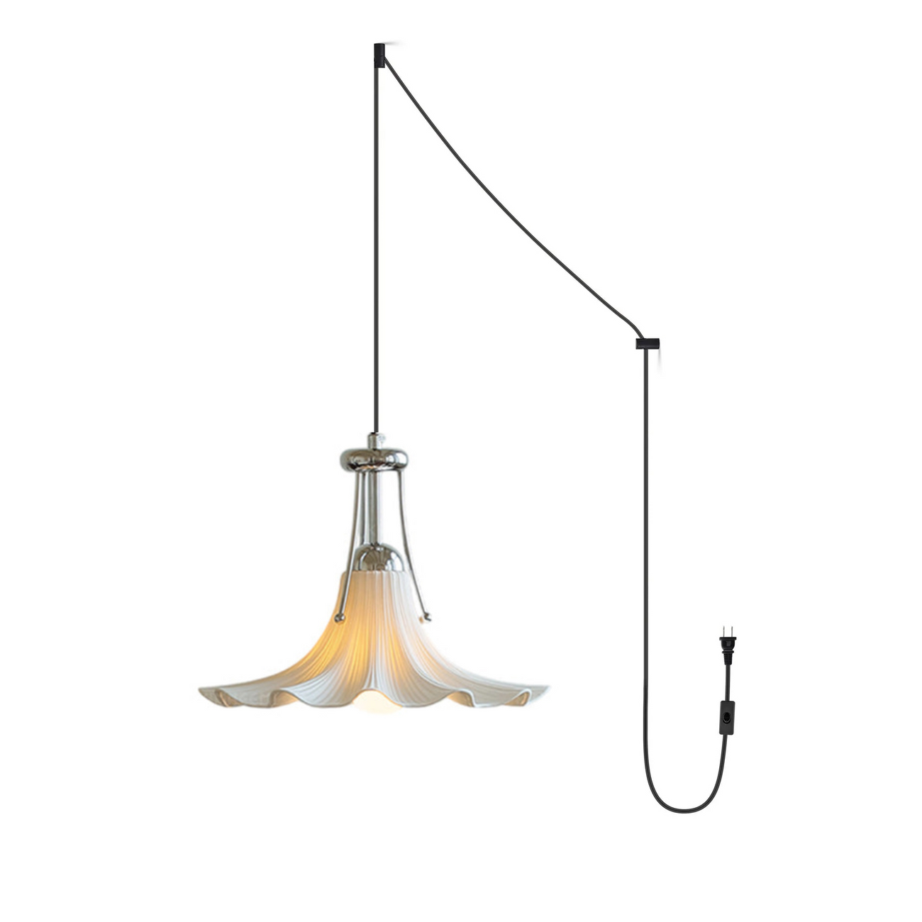 Hibiscus Plug-In Pendant Lamp