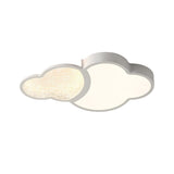 Cloudy Flush White LED Deckenleuchte