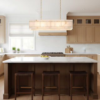 Akoya Cube Alabaster Chandelier