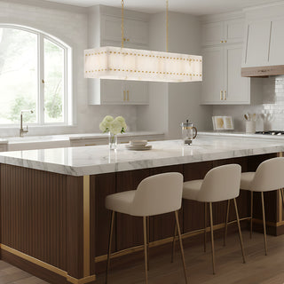 Akoya Cube Alabaster Chandelier