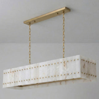 Akoya Cube Alabaster Chandelier