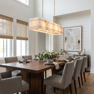 Akoya Cube Alabaster Chandelier