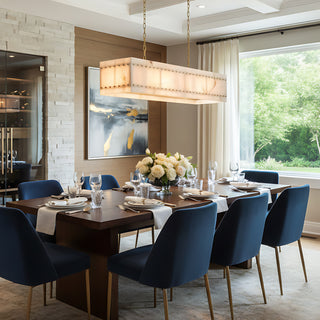 Akoya Cube Alabaster Chandelier