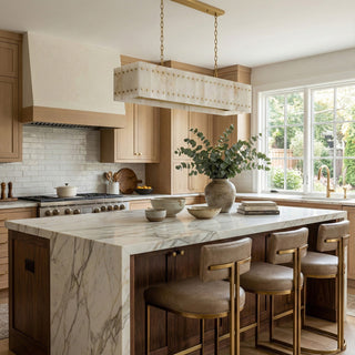 Akoya Cube Alabaster Chandelier