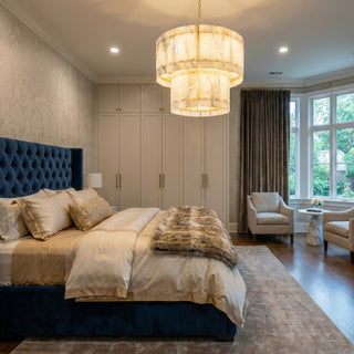 Akoya Round Alabaster Chandelier