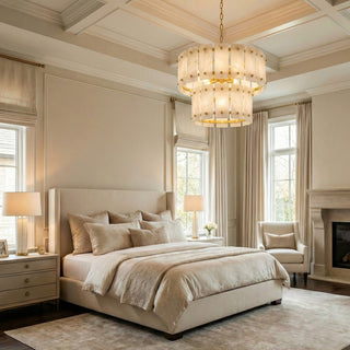 Akoya Round Alabaster Chandelier