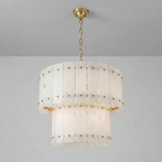 Akoya Round Alabaster Chandelier