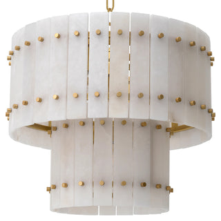Akoya Round Alabaster Chandelier