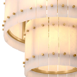 Akoya Round Alabaster Chandelier