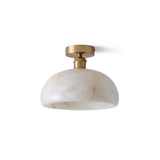 Alabaster Dome Flush Mount Ceiling Light