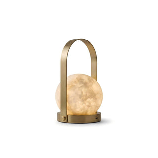 Alabaster Portable Lantern Table Lamp