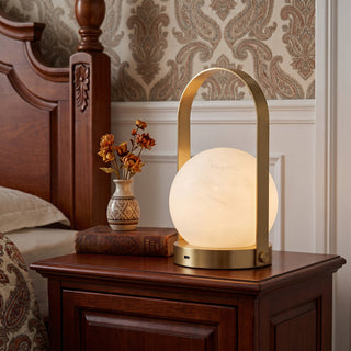 Alabaster Portable Lantern Table Lamp – detail 5