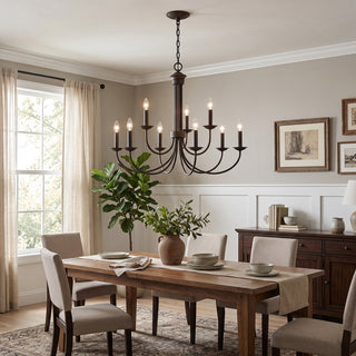 Alaric Column Candle Chandelier