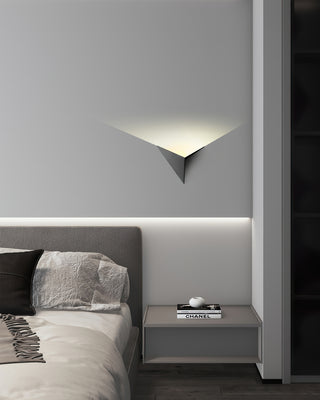 Dormitorio Negro 8.7" LED Iron Alien Triangle Lámpara de pared 