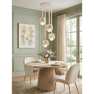 Fleurde Sculpted Floral Pendant Lamp
