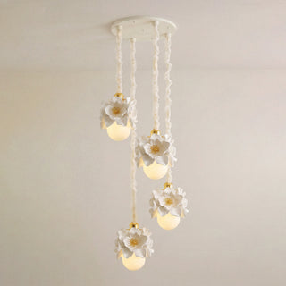 Fleurde Sculpted Floral Pendant Lamp