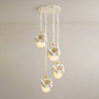 Fleurde Sculpted Floral Pendant Lamp