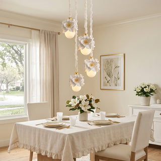 Fleurde Sculpted Floral Pendant Lamp