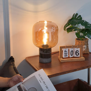 Amber Capsule Table Lamp