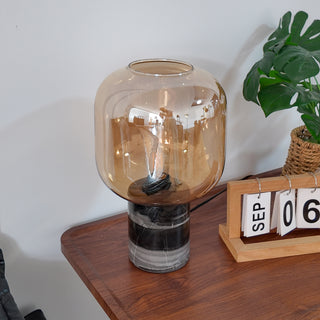 Amber Capsule Table Lamp