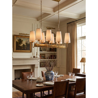 Amelie Fluted Fabric Linear Chandelier