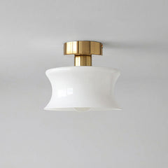 Gold & White Glass