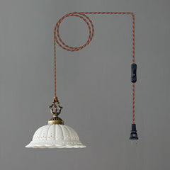Antique Brass & White