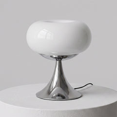 Chrome & White Glass