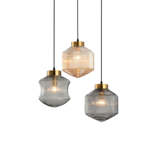Astor Fluted Glass Pendant Lamp