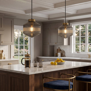 Astor Fluted Glass Pendant Lamp