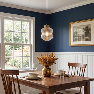 Astor Fluted Glass Pendant Lamp