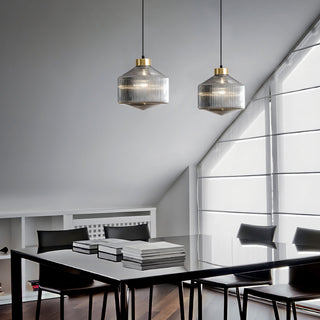Astor Fluted Glass Pendant Lamp
