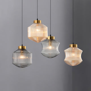 Astor Fluted Glass Pendant Lamp