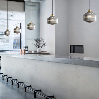 Astor Fluted Glass Pendant Lamp