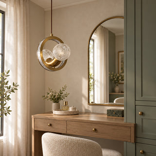 Astra Diamond-Halo Pendant Light – detail 11