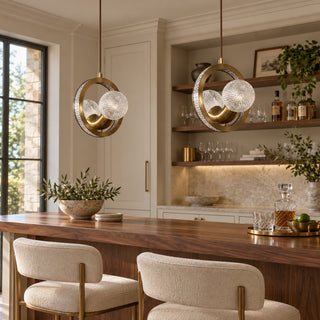 Astra Diamond-Halo Pendant Light – detail 3