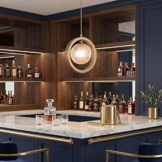 Astra Diamond-Halo Pendant Light