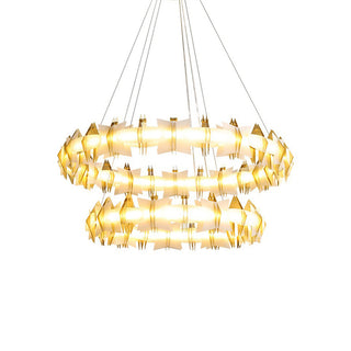 Astra Geometric Halo Chandelier