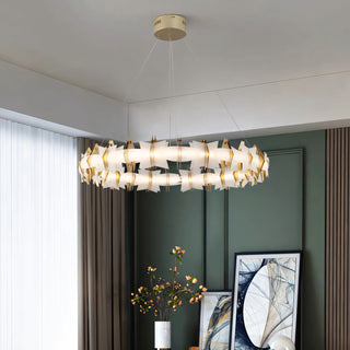 Astra Geometric Halo Chandelier