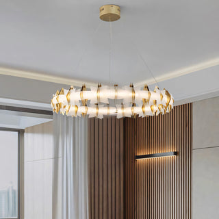 Astra Geometric Halo Chandelier