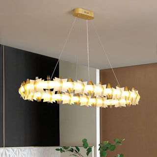 Astra Geometric Halo Chandelier