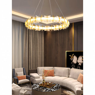 Astra Geometric Halo Chandelier