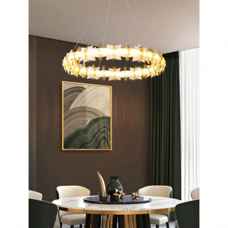 Astra Geometric Halo Chandelier