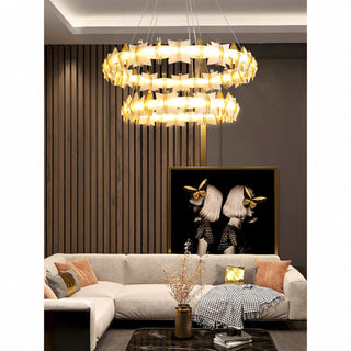 Astra Geometric Halo Chandelier