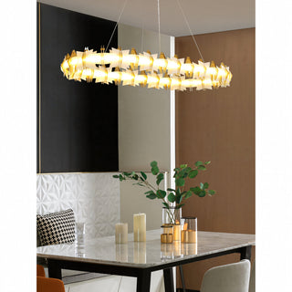 Astra Geometric Halo Chandelier