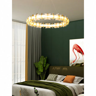 Astra Geometric Halo Chandelier